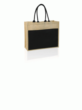 Contrast Eco Jute Bag