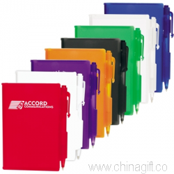 Plastic Notebook with Pen