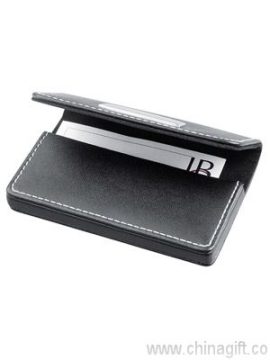 Bonded leather business card holder