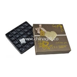 Recycled Cardboard Gift Boxes with plastic tray insert