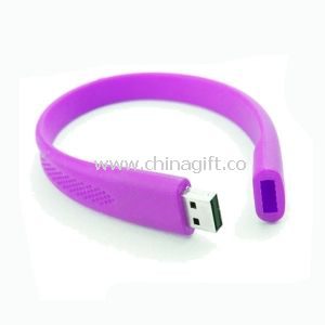 Színes sport szilikon karkötő USB