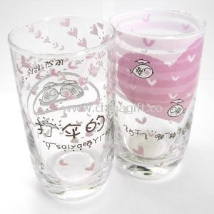 Logo Printed Drinking Glass Cup
