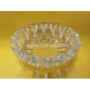 Machine made Custom Smoking pressed Clear Glass Ashtray