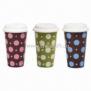 Porcelain Double-layer Mugs with Silicone Lid