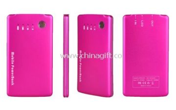 Ultra flat slim aluminum power bank 5000mah