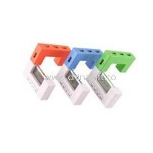 4-Port USB HUB with transparent LCD Calendar