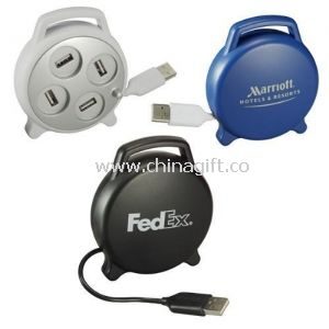 Alarm Clock shape 4-Port USB HUB