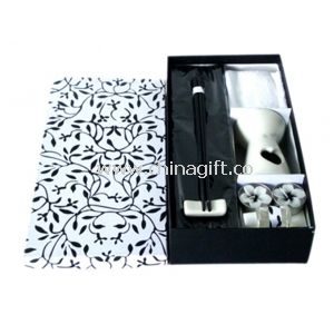 Černý / bílý keramický Aroma Oil Burner dárkové sady pro svatby