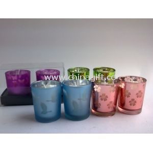 Bright colors scented candle