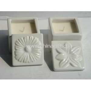 White scented candle