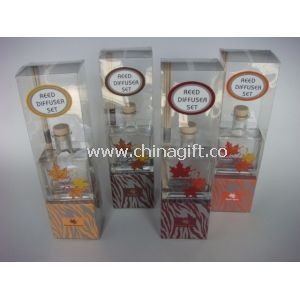 Glass reed diffuser gift set