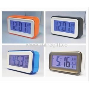 Plastic Square Shape and Larger Screen LCD Electronic Desktop Calendar