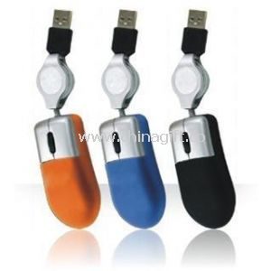 Mini Mouse with retractable cable