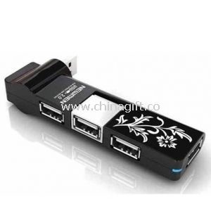 Rotatable 4-Port USB HUB