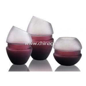 Decorative Glass Vase With Violet and Unique Design