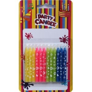 Multi-Colored Birthday Cake Candles