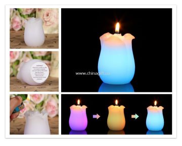 LED flower shape candles