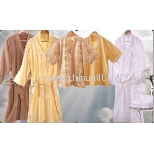 Yellow Luxury Hotel Bathrobes Customized for Women