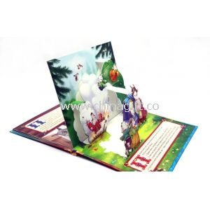 Coloração 3D Pop-Up livro impressão de livro de história
