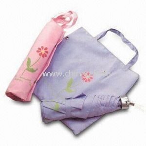 3-fold Bag Umbrellas with Plastic Handle