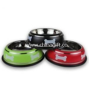 Durable Stainless Steel Bowl Dishes Food Pet Feeder