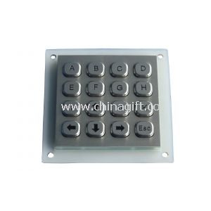 IP65 dynamic rated vandal proof Vending Machine Keypad/simple dot matrix keypad with 16-key