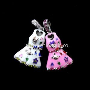 Jewelry USB Flash Drive With USB-ZIP Mode