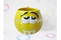 Embossed mug for M&M promotion