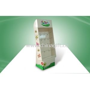 Cardboard Display Stands Hook Floor display for Kids Shoes