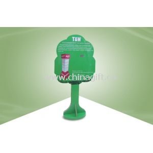 Tree Shape Green Mini Cardboard Standees for Sticker Advertising Displays