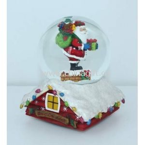 Snowglobe vody/sněhové koule s rotujícím hudba