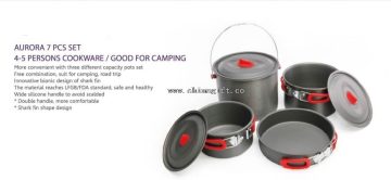 7 pcs set 5-6 persons Aluminium cookware