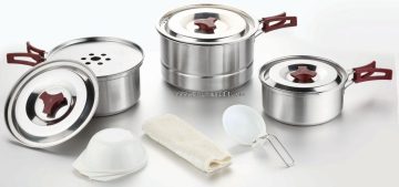 12pcs stainless steel cookware set