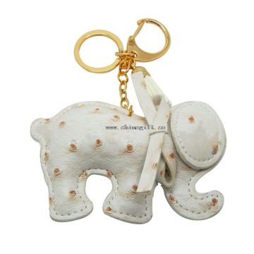 Desain Fashion baru keyring murah Grosir kulit gajah bentuk keyring