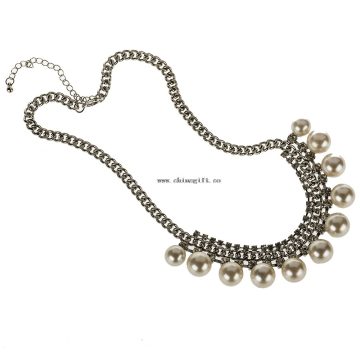 Fashion Pendant Hot Women Chain Collar Bib Pearl Necklace