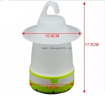 Red and White LED AA battery hanging led camp lamp