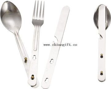 3 en 1 set de cuchillo y tenedor + la carga de la cuchara