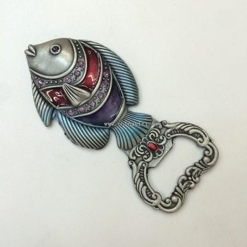 metal fish magnet bottle opener