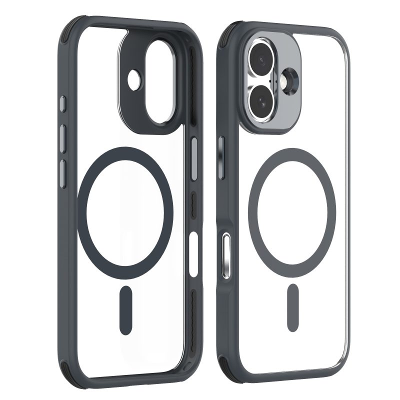 Metal Button Camera Ring Phone Case