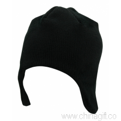 Acrylic & Polar Fleece Beanie with Ear Flaps