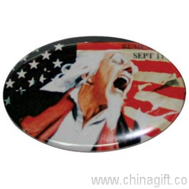 Button Badge Oval