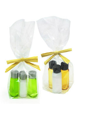 Cello Gift Bag with Raffia Bow (Medium)