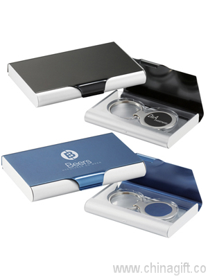 Business Card Holder with Keyring