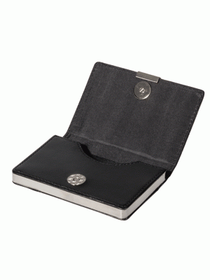 Executive Card Case - Black Leather Look
