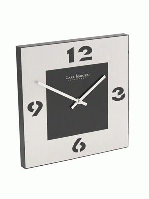 Carl Jorgan Designer Square Wall Clock