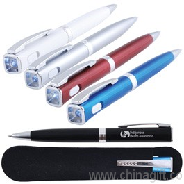 Led Torch Ballpoint Pen