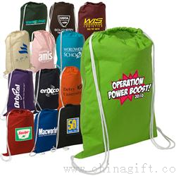 Cotton String-A-Sling Drawstring Backpack