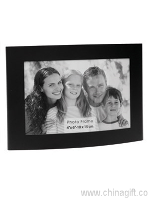 Arc brushed silver photo frame