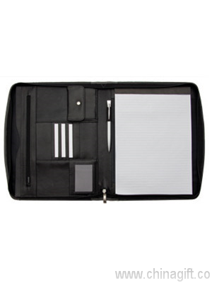 Newport A4 PU compendium - grey