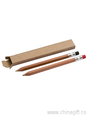 Wooden pen and pencil set